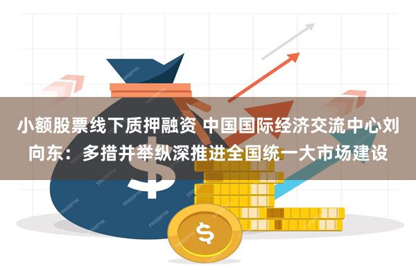 小额股票线下质押融资 中国国际经济交流中心刘向东：多措并举纵深推进全国统一大市场建设