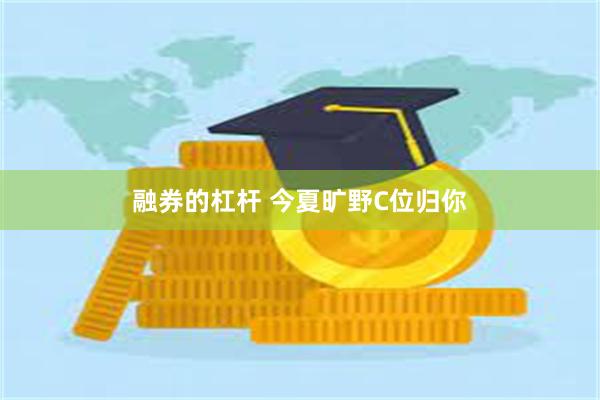 融券的杠杆 今夏旷野C位归你
