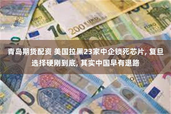 青岛期货配资 美国拉黑23家中企锁死芯片, 复旦选择硬刚到底, 其实中国早有退路